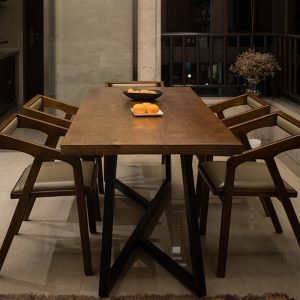 Bàn ghế Bắc Âu Gỗ Bàn Dài Nhà Bàn Ăn Cà Phê Quán Trà Sữa Cổ Đăng Nhập Bàn Ghế Sắt - Hình 2
