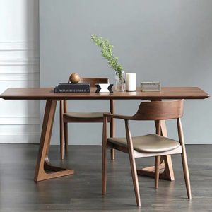 Bàn ghế Bắc Âu Gỗ Chắc Chắn Bàn Ăn Nhà Đơn Giản Phòng Khách Hình Chữ Nhật Bàn Ăn Nhà Hàng phòng nhỏ Nhà Hàng Bàn Ghế Ăn