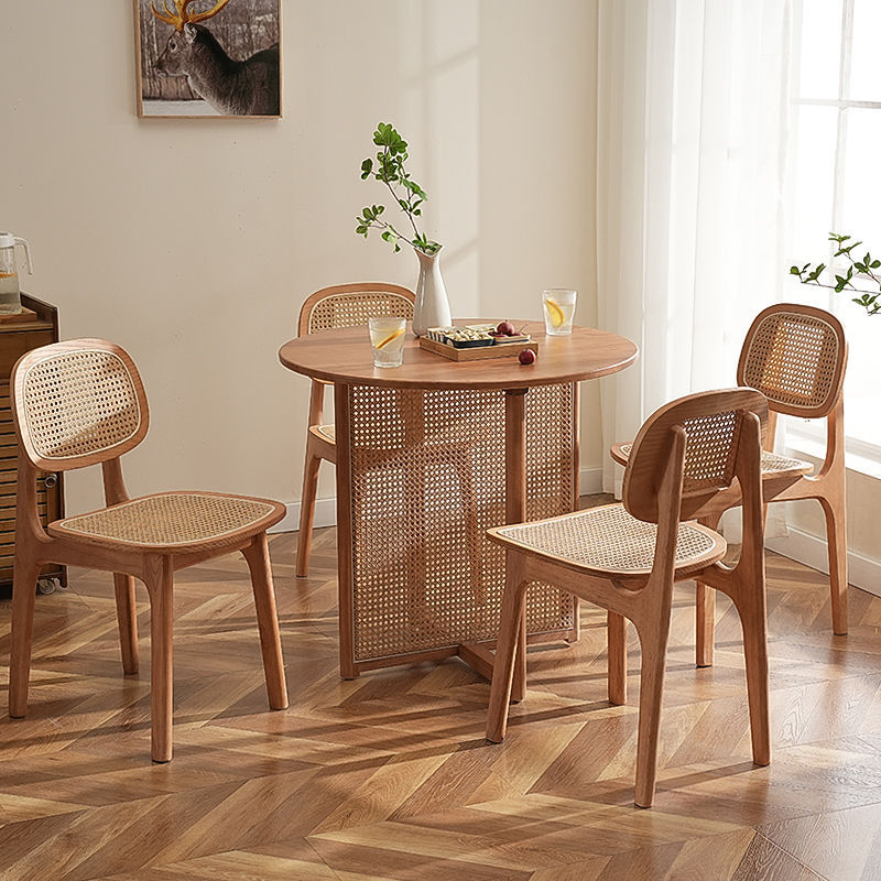 Bàn ghế Bắc Âu Gỗ Chắc Chắn Bàn Tròn Mây Wabi Sabi Phong Cách Homestay Cafe Nhà Hàng Thức Ăn Nhanh Quán Trà Sữa Ban Công Bàn Ghế Giải Trí - Hình 3 Bàn ghế Bắc Âu Gỗ Chắc Chắn Bàn Tròn Mây Wabi Sabi Phong Cách Homestay Cafe Nhà Hàng Thức Ăn Nhanh Quán Trà Sữa Ban Công Bàn Ghế Giải Trí - Hình 3