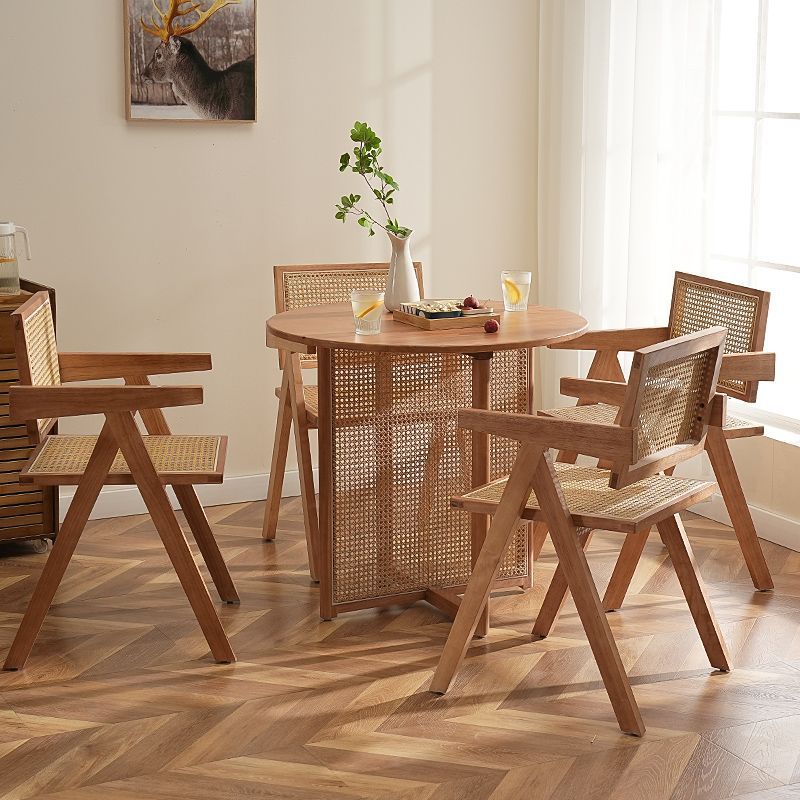 Bàn ghế Bắc Âu Gỗ Chắc Chắn Bàn Tròn Mây Wabi Sabi Phong Cách Homestay Cafe Nhà Hàng Thức Ăn Nhanh Quán Trà Sữa Ban Công Bàn Ghế Giải Trí - Hình 4 Bàn ghế Bắc Âu Gỗ Chắc Chắn Bàn Tròn Mây Wabi Sabi Phong Cách Homestay Cafe Nhà Hàng Thức Ăn Nhanh Quán Trà Sữa Ban Công Bàn Ghế Giải Trí - Hình 4