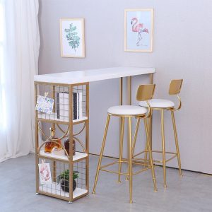 Bàn ghế Bắc Âu Gỗ Chắc Chắn Thanh Bàn Đá Cẩm Thạch Bàn Ăn Nhà Hiện Đại Nhỏ Gọn Bàn Quán Trà Sữa Bàn Ghế Tủ Trà