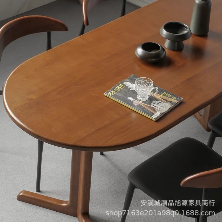 Bàn ghế Bắc Âu nhà đầy đủ chắc chắn Bàn ghế phòng nhỏ khúc gỗ sáng tạo Bàn ăn hình bầu dục homestay thời trung cổ Bàn cà phê - Hình 3 Bàn ghế Bắc Âu nhà đầy đủ chắc chắn Bàn ghế phòng nhỏ khúc gỗ sáng tạo Bàn ăn hình bầu dục homestay thời trung cổ Bàn cà phê - Hình 3