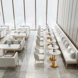 Bàn ghế Bắc Âu quán trà sữa đơn giản ghế sofa Bàn ghế cà phê cửa hàng tráng miệng nhà hàng phương Tây giải trí thanh đồ nội thất phòng ăn