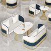 Bàn ghế Bắc Âu sang trọng họp khách tiếp khách sofa bán hàng tòa nhà tiếp tân đàm phán Bàn ghế khách sạn quán cà phê ghế thư giãn