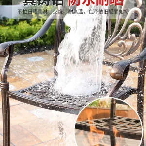 Bàn Ghế Ban Công, Một Bàn Hai Ghế, Sân Vườn Thư Giãn ngoài trời - Đúc Nhôm Đọc Sách, Bàn Tròn Nhỏ, Bàn Cà Phê Nhỏ - Hình 3