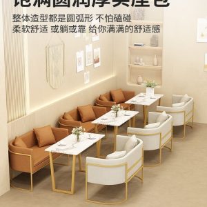 Bàn ghế Cafe Bàn ghế Internet nhà hàng nổi tiếng cửa hàng tráng miệng giải trí quầy bar Bàn quầy bar quán trà sữa ghế sofa gian hàng - Hình 2