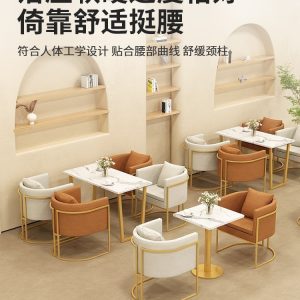 Bàn ghế Cafe Bàn ghế Internet nhà hàng nổi tiếng cửa hàng tráng miệng giải trí quầy bar Bàn quầy bar quán trà sữa ghế sofa gian hàng - Hình 3