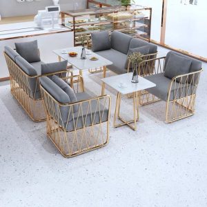 Bàn ghế Cafe Card Ghế Sofa Phòng tiếp tân Khu vực nghỉ ngơi Quầy bar giải trí Quán ăn uống Quán trà sữa Bàn ghế Hiện đại - Hình 2