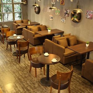 Bàn ghế Cafe Nhà Hàng Tây Bàn Cafe Trà Sữa Quán Ăn Nhẹ Cửa Hàng Món Tráng Miệng Quán Ăn Gỗ Chắc Chắn Bàn Ghế - Hình 2
