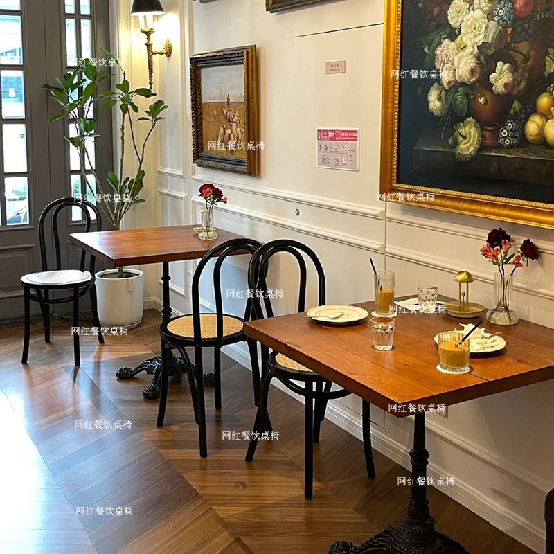 Bàn ghế Cafe quán bar phong cách trung quốc nhà hàng phương tây Bàn vuông tròn Bàn ăn khách sạn giường và bữa sáng quán trà sữa Bàn ghế - Hình 2 Bàn ghế Cafe quán bar phong cách trung quốc nhà hàng phương tây Bàn vuông tròn Bàn ăn khách sạn giường và bữa sáng quán trà sữa Bàn ghế - Hình 2