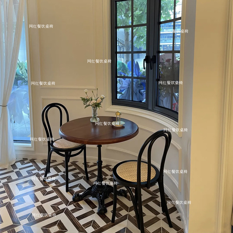 Bàn ghế Cafe quán bar phong cách trung quốc nhà hàng phương tây Bàn vuông tròn Bàn ăn khách sạn giường và bữa sáng quán trà sữa Bàn ghế - Hình 3 Bàn ghế Cafe quán bar phong cách trung quốc nhà hàng phương tây Bàn vuông tròn Bàn ăn khách sạn giường và bữa sáng quán trà sữa Bàn ghế - Hình 3