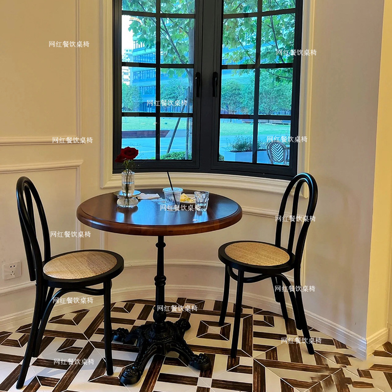 Bàn ghế Cafe quán bar phong cách trung quốc nhà hàng phương tây Bàn vuông tròn Bàn ăn khách sạn giường và bữa sáng quán trà sữa Bàn ghế - Hình 4 Bàn ghế Cafe quán bar phong cách trung quốc nhà hàng phương tây Bàn vuông tròn Bàn ăn khách sạn giường và bữa sáng quán trà sữa Bàn ghế - Hình 4