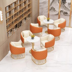 Bàn ghế cafe Sảnh khách sạn Nhà hàng trà tây Quầy sách Phòng bán hàng Phòng tiếp tân Phòng thương lượng Ghế sofa ghế bài - Hình 3