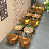 Bàn ghế Cafe Sofa Tiếp tân Thương lượng Ghế Sofa Giải trí Khu vực nghỉ ngơi Gỗ rắn Xung quanh Ghế Quầy bar Dịch vụ ăn uống Quán trà sữa Bàn ghế