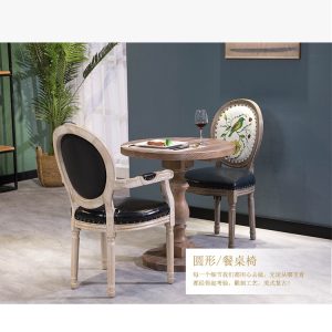 Bàn ghế Châu Âu Cũ Bàn Cà Phê Gỗ Chắc Chắn Bàn Tròn Nhỏ Bàn Vuông Nước Mỹ Bàn Ăn Khách Sạn Cafe Bàn Ghế - Hình 4