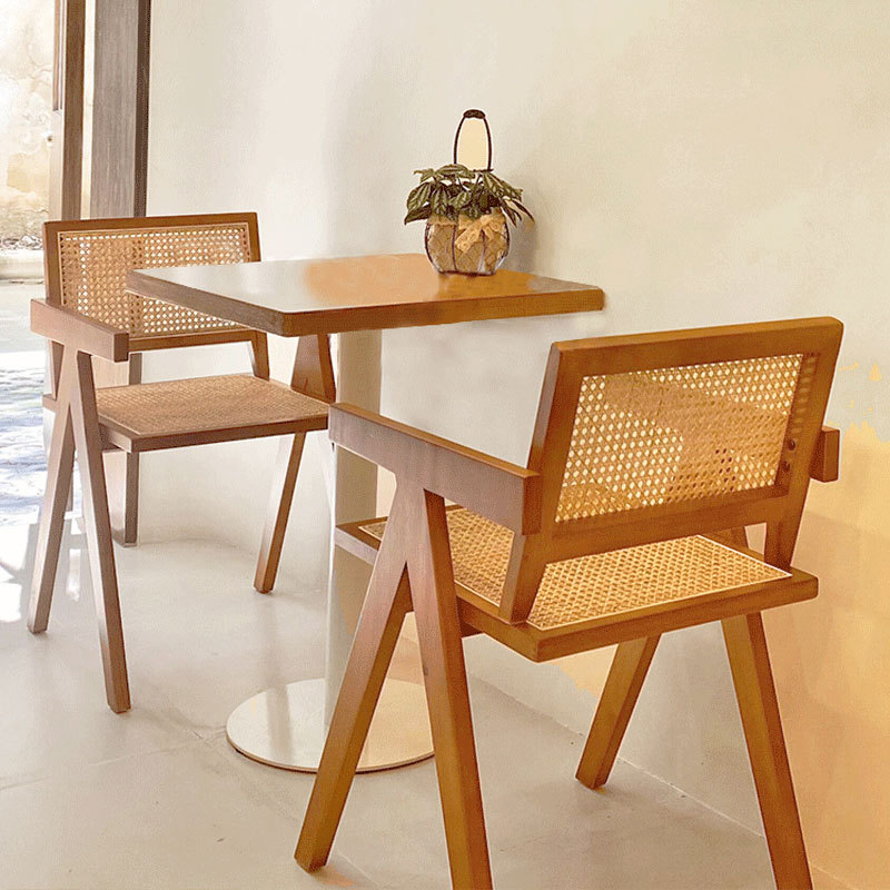 Bàn ghế Chenghong Bàn ăn gỗ rắn cửa hàng bánh tráng miệng khu vực giải trí đặc biệt Bàn vuông cafe giải trí Bàn ghế bán buôn - Hình 2 Bàn ghế Chenghong Bàn ăn gỗ rắn cửa hàng bánh tráng miệng khu vực giải trí đặc biệt Bàn vuông cafe giải trí Bàn ghế bán buôn - Hình 2