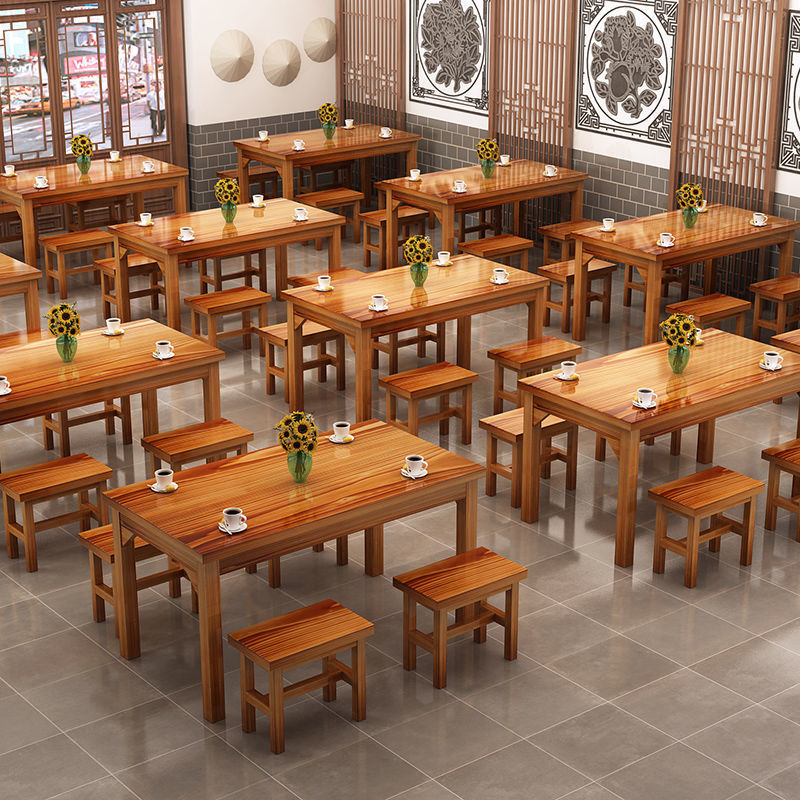 Bàn ghế cho nhà hàng thức ăn nhanh gỗ đặc Bàn nhà hàng mì nhà hàng ăn nhẹ Bàn nhà hàng căng tin Bàn ăn bán hàng trực tiếp bán buôn - Hình 4 Bàn ghế cho nhà hàng thức ăn nhanh gỗ đặc Bàn nhà hàng mì nhà hàng ăn nhẹ Bàn nhà hàng căng tin Bàn ăn bán hàng trực tiếp bán buôn - Hình 4