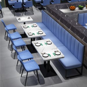Bàn ghế Chủ đề nhà hàng nhà hàng tường ghế sofa phong cách công nghiệp phục vụ nhà hàng lẩu cay nóng quầy bar bán đồ ăn nhẹ Bàn ghế - Hình 2