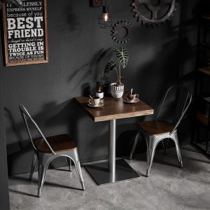 Bàn ghế Công nghiệp gió quán rượu sắt rèn giải trí Bàn ghế cafe thịt nướng quán ăn thanh cổ điển Bàn ăn gỗ đặc