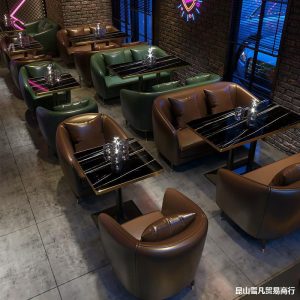 Bàn ghế công nghiệp gió thanh quán thịt nướng Bàn ghế nhà hàng cà phê quầy bar tiếp nhận đàm phán ghế sofa đơn - Hình 2