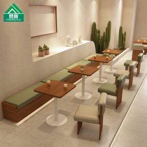 Bàn ghế Cửa hàng trà sữa tường ghế sofa giải trí quán cà phê cửa hàng tráng miệng chủ đề nhà hàng trà nhà hàng Bàn ghế - Hình 3