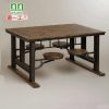 Bàn ghế Cung cấp trực tiếp Bàn ăn một mảnh bằng gỗ nguyên khối theo phong cách cổ điển của Mỹ Bàn ghế gấp quầy bar Bàn ghế cafe