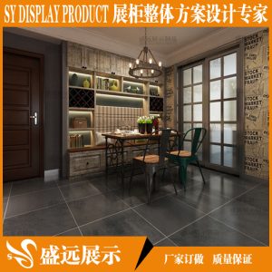 Bàn ghế Custom-made Bàn ăn giản dị và ghế quán cà phê Mỹ gỗ rắn hình chữ nhật log nhà hàng nhà hàng quầy bar quầy bar quầy bar - Hình 4