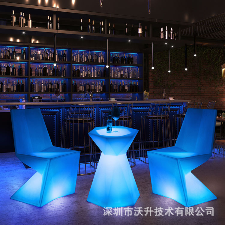 Bàn ghế dạ quang ngoài trời led kim cương Bộ bàn ghế thanh đổi màu sặc sỡ Bộ bàn ghế ăn dạ quang Bàn ghế dạ quang ngoài trời led kim cương Bộ bàn ghế thanh đổi màu sặc sỡ Bộ bàn ghế ăn dạ quang