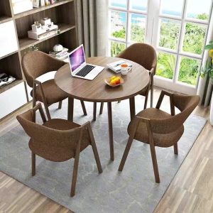 Bàn ghế Đàm phán Bàn ghế quán cà phê quán trà sữa Bàn tròn văn phòng giải trí phòng nhỏ Bàn ăn Bắc Âu gia đình