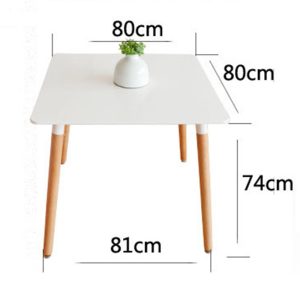 Bàn ghế Đàm phán Bàn vuông nhỏ đơn giản cá tính sáng tạo Bàn vuông nhỏ cà phê Bàn ăn 2 người Bàn giải trí tiết kiệm tại nhà - Hình 2
