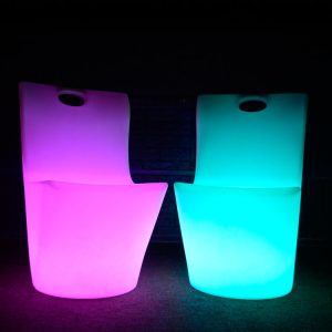 Bàn ghế Đèn LED dạ quang quay đồ nội thất dạ quang Bàn ăn Bàn ăn nhiều màu sắc Bàn KTV thanh sạc dạ quang Bàn chống thấm nước - Hình 2