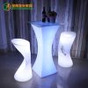 Bàn ghế Đèn LED quán trà sữa Bàn ghế ins lưới thanh đỏ Qing bar cafe nhà hàng giải trí Bàn cao ngoài trời nội thất dạ quang