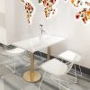 Bàn ghế Đơn giản giản dị quán cà phê Bàn ghế đá hoa cương quán trà sữa tráng miệng Bàn ghế ăn Bàn ăn nhẹ giản dị