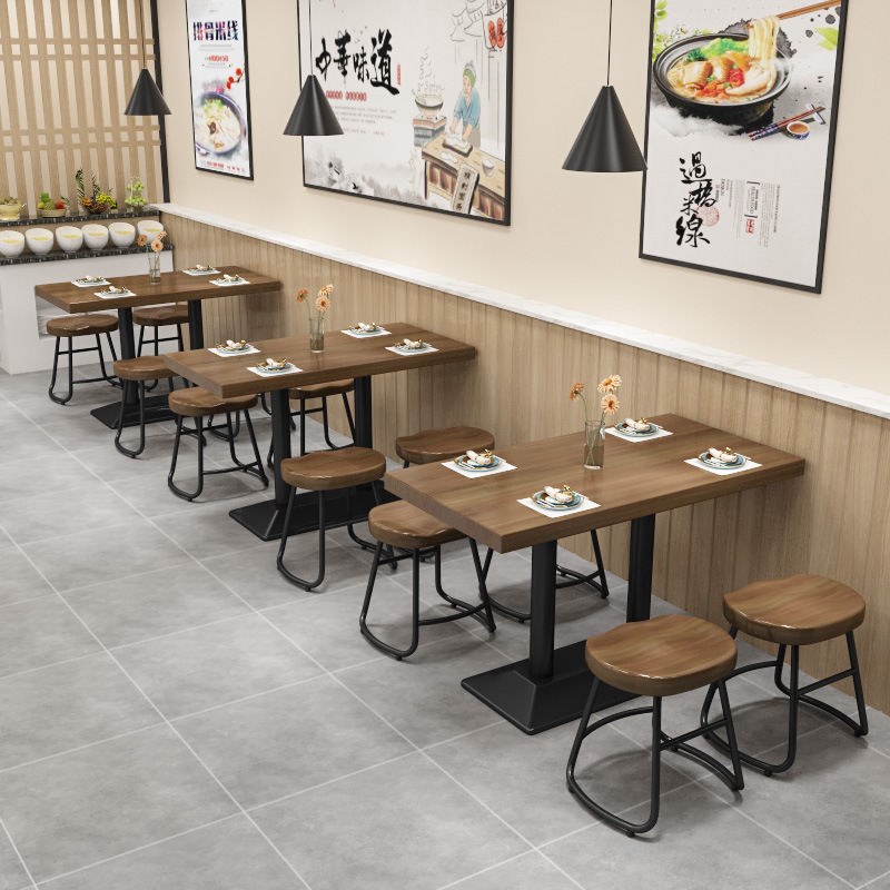 Bàn ghế Đơn Giản Hiện Đại Gỗ Chắc Chắn Bàn Ăn Trà Sữa Quán Cà Phê Một Chân Bàn Vuông Nhỏ Cafe Ghế Ăn - Hình 4 Bàn ghế Đơn Giản Hiện Đại Gỗ Chắc Chắn Bàn Ăn Trà Sữa Quán Cà Phê Một Chân Bàn Vuông Nhỏ Cafe Ghế Ăn - Hình 4