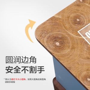 Bàn ghế Đơn giản màu sắc tự nhiên vân gỗ chống thấm nước và dầu mềm bằng nhựa thủy tinh khăn trải Bàn nhà hàng nhà hàng cafe thảm trải Bàn - Hình 3