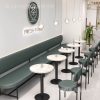 Bàn ghế Đơn giản quán trà sữa Bàn ăn Bàn ghế sắt rèn cafe sofa thường ăn nhẹ nước đường nướng sàn thương mại