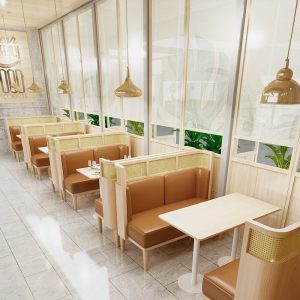 Bàn ghế Đơn vị uy tín chủ đề nhà hàng Bàn ghế mây gỗ rắn ghế ăn mây cafe phục vụ cửa hàng nhượng quyền ghế sofa - Hình 3