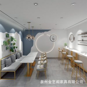 Bàn ghế Đơn vị uy tín tường ghế sofa nhà hàng cafe bánh tráng miệng cửa hàng rèn sắt cửa hàng trà sữa Bàn ghế - Hình 4