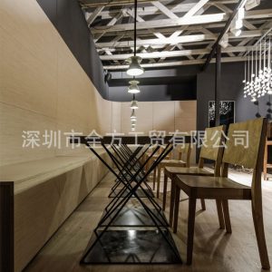 Bàn ghế Dòng chân Bàn sắt công nghiệp sắt nghệ thuật phong cách quán cà phê nhà hàng trà trọn Bộ bàn ghế ăn Xưởng sản xuất Thâm Quyến nhận đặt thiết kế
