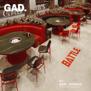 Bàn ghế GAD gió công nghiệp thanh sofa quán rượu thanh KTV khu vực nghỉ ngơi nhà hàng ghế quán cà phê Bàn ghế - Hình 4