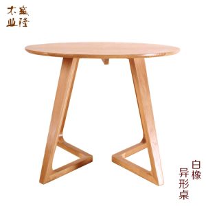 Bàn ghế Ghế ăn gỗ nguyên khối Bàn ăn phòng nhỏ và ghế ghế cà phê thời trang đơn giản Bàn ghế nhà hàng phương tây Bàn cà phê - Hình 2