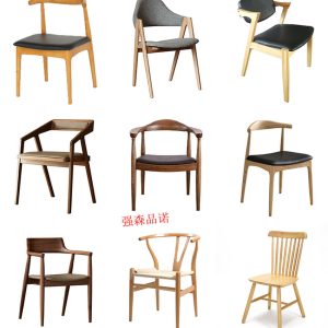 Bàn ghế Ghế ăn Italy hiện đại nhà đơn giản Bắc Âu nhà hàng gỗ ghế lưng phân giải trí sáng tạo lưới đỏ sang trọng