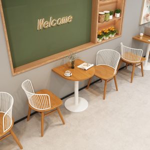 Bàn ghế Ghế quán trà sữa kiểu kem đơn giản thương mại cửa hàng món tráng miệng khu đàm phán giải trí quán đồ uống lạnh quán cà phê Bàn ghế - Hình 2