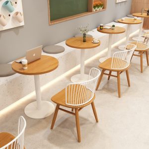 Bàn ghế Ghế quán trà sữa kiểu kem đơn giản thương mại cửa hàng món tráng miệng khu đàm phán giải trí quán đồ uống lạnh quán cà phê Bàn ghế