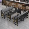 Bàn ghế Ghế Sofa Sắt Rèn Cà Phê Thịt Nướng Nhà Hàng Thương Mại Bàn Ăn Ghế Phong Cách Công Nghiệp Ghế Bar Clear Bar Phong Cách