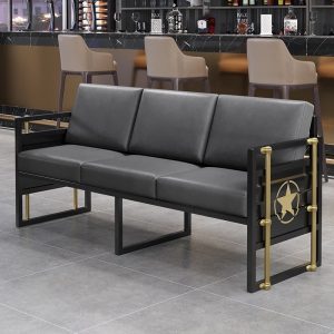 Bàn ghế Ghế Sofa Sắt Rèn Cà Phê Thịt Nướng Nhà Hàng Thương Mại Bàn Ăn Ghế Phong Cách Công Nghiệp Ghế Bar Clear Bar Phong Cách - Hình 4