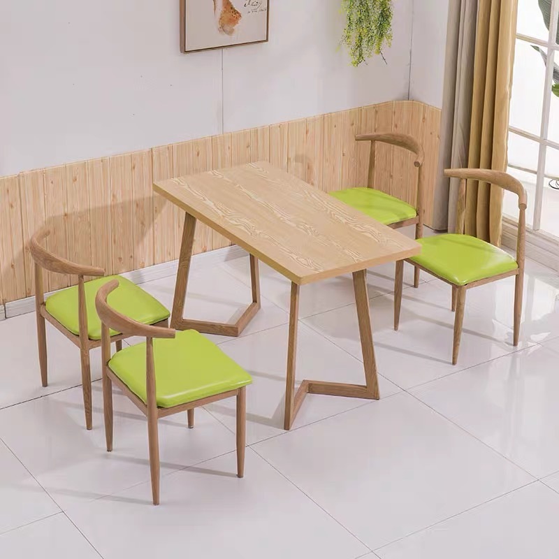 Bàn ghế Ghế sừng sắt rèn đơn giản hiện đại thương mại đồ ăn nhẹ quán trà sữa Bàn nhà hàng mì căn tin lẩu ăn nhanh Bàn ghế - Hình 4 Bàn ghế Ghế sừng sắt rèn đơn giản hiện đại thương mại đồ ăn nhẹ quán trà sữa Bàn nhà hàng mì căn tin lẩu ăn nhanh Bàn ghế - Hình 4