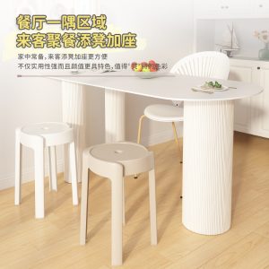 Bàn ghế gia đình Vòng Phân Dày Nhựa Xếp Chồng Bàn Ăn Cối Xay Gió Phân Xếp Chồng Lên Nhau Cao Phân Nhựa Phân Ghế - Hình 2