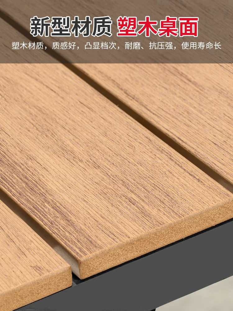 Bàn ghế giả gỗ ngoài trời - Ghế sân vườn, chống thấm nước và chống ẩm ngoài trời, sân thượng, sân biệt thự, bàn ghế gỗ nhựa - Hình 4 Bàn ghế giả gỗ ngoài trời - Ghế sân vườn, chống thấm nước và chống ẩm ngoài trời, sân thượng, sân biệt thự, bàn ghế gỗ nhựa - Hình 4