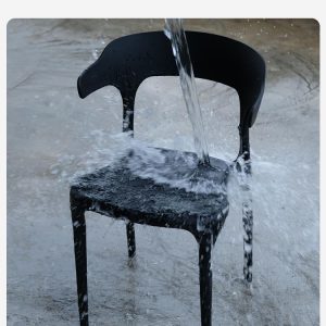 Bàn ghế Giải trí bằng nhựa ngoài trời đàm phán ban công ngoài trời Bàn tròn nhỏ ghế lưới quán trà sữa màu đỏ Bàn ăn gấp - Hình 2